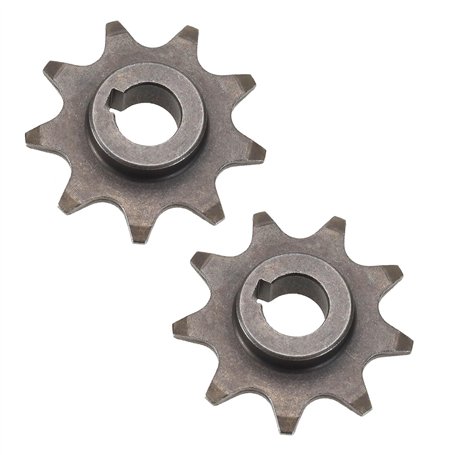Create idea Lot de 2 pignons à 9 dents pour chaîne de vélo - Pignon de pignon électrique - Moteur de pignon synchrone pour moteu