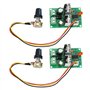 Create idea Lot de 2 Contrôleurs Vitesse Moteur à Courant Continu PWM Régulateur Vitesse Unidirectionnel Contrôleur Moteur 12 V