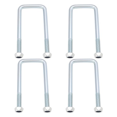 The Lord of the Tools 4 Jeux D'¨¦crous de Boulons en U en Acier Galvanis¨¦ M12x42mm Boulons en U avec ¨¦crou de Plaque Compatibl