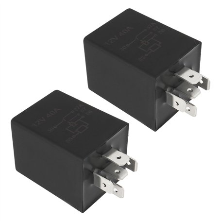 The Lord of the Tools Lot de 2pcs Modules de Relais Temporisés pour Automobile 12V 40A 10S SPDT Relais Interrupteur Bougie de Pr
