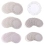 LLLucky 200 Pcs De Mariage Dentelle Ronde Papier Napperon Parti Cake Emballage Papier Pad Desserts Affichage Napperons sous-Verr