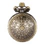 JewelryWe Montre de Poche Gousset Retro Toile d'Araignée Quartz Alliage Chaîne Collier Pendentif Longueur 80cm pour Homme Femme