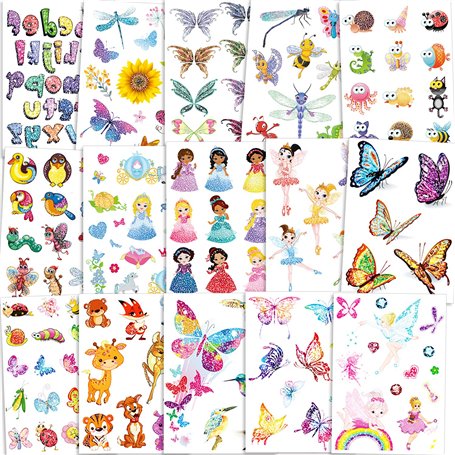 Qpout 180pcs Enfants flash Tatouages