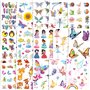 Qpout 180pcs Enfants flash Tatouages