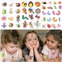 Qpout 180pcs Enfants flash Tatouages, flash tatouages temporaires fée/disney princesse/papillon/animal tatouage autocollants, fi