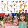 Qpout 180pcs Enfants flash Tatouages, flash tatouages temporaires fée/disney princesse/papillon/animal tatouage autocollants, fi