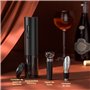 GHB Tire-Bouchon Electrique Rechargeable Ouvre Bouteille Electrique 6 EN 1 avec Coupe-Capsule, Verseur, Bouchon à Vin Cadeau de 