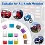 URAQT 120PCS Mini Fusible de Voiture, Kit D'assortiment de Fusibles de Lame de Voiture, Ensemble de Fusibles de Lame de Camion d