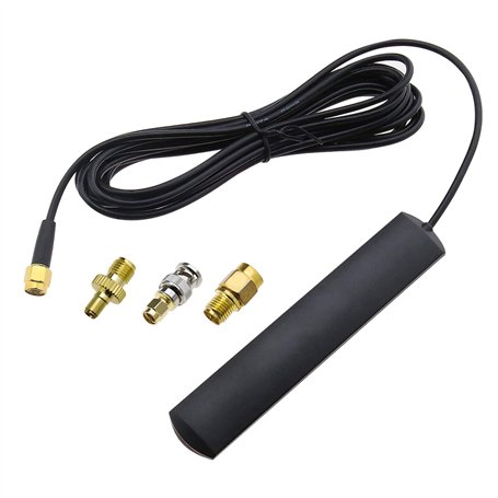 The Lord of the Tools Antenne 4G LTE Câble Adaptateur Mâle 3DBI SMA Auto-adhésif Monté avec Connecteurs Convertisseur Mâle SMA F
