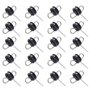 Be In Your Mind 20pcs Isolateurs de Poignée Double œillets Ancre pour Clôture Électrique Basse Impédance
