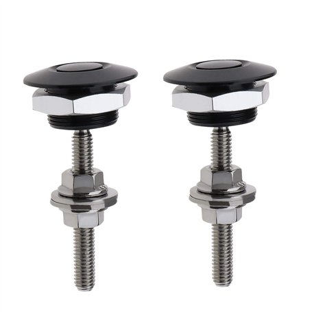 Be In Your Mind 2x Loquet à Dégagement Rapide 30mm Mini Capot Clip Kit Bouton Poussoir en Alliage d'aluminium pour Voiture Pare-