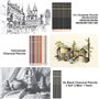 hhhouu Professionnel Colore Crayons de Dessin Art Set, Avec Graphite & Crayons de Couleur au Fusain, Matériel Artistique Idéal C