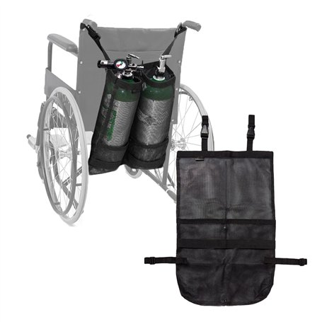 Sac à dos pour fauteuil roulant - Porte-réservoir O2 portable pour bouteille de cylindre E et D