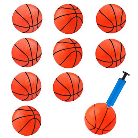 AIEX 10 Pcs 10cm Mini Ballons de Basket Gonflables
