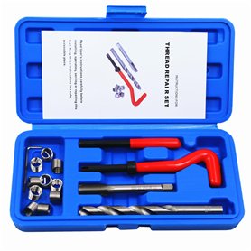 BestsQ kit de réparation de Filetage de Type Helicoil 15 pièces M10x1.25MM