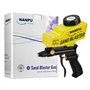 NANPU Pistolet à sable pneumatique avec alimentation par gravité – Buse en céramique, corps en métal | pour peinture, éliminatio