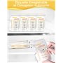 BURNNOVE Sachet Conservation Lait Maternelle 250ml Lot de 130 Sac Congelation Lait Maternelle sans BPA Pré-stérilisés Sac de Sto