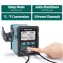 YIHUA 995D+ EVO Station de réparation à air chaud et station de soudage 2-en-1 avec écran LCD dynamique, comprenant 3 embouts de