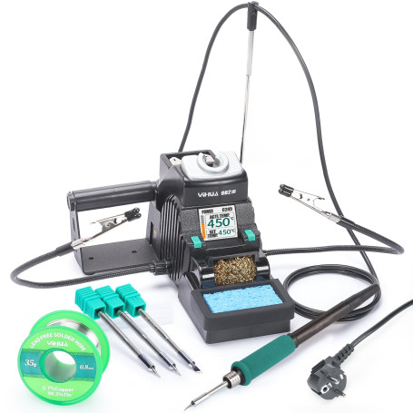 YIHUA 982-III Kit de station de soudage de précision compatible avec C245 - Livré avec 3 embouts de fer à souder C245