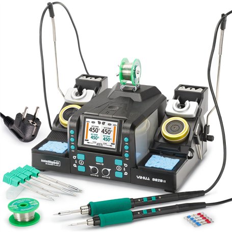 YIHUA 982D-II 2-IN-1 Station de Soudage de Précision Fer a Souder avec fer à souder de précision C210 et C245 Calibration Automa