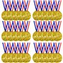 SULOLI 30 Pièces Médailles Enfants-Médaille d'or avec Rubans de Cou-Plastique Medaille Recompense pour Jeux Scolaires
