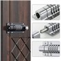 Create idea Lot de 2 verrous de verrouillage à combinaison à 4 chiffres sans clé avec vis anti-inviolation pour portail en bois 