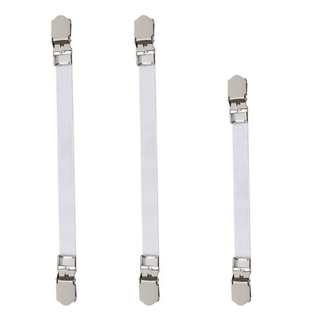 Create idea 3pcs Clips pour Housse de Planche à Repasser Attaches Élastiques pour Housse de Repassage Sangles Réglables Pince d'