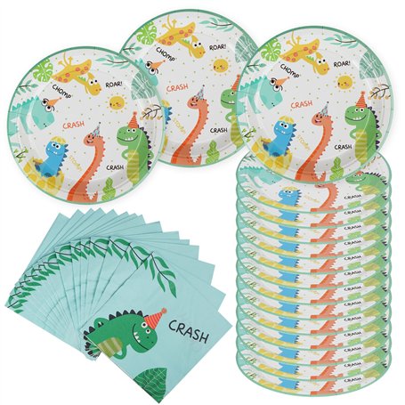 AINIUNIU Kit de Fête D'anniversaire Dinosaure