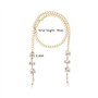 The Lord of the Tools Chaîne de lunettes de soleil tendance en cristal avec strass - Accessoire décoratif pour femme et fille - 