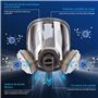 Trudsafe Masque Respiratoire avec Étui Rigide pour Pulvérisation, Vapeurs Organiques et Poussière. Inclut Masque Anti-Poussière,