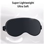 Lot de 2 Masque de Sommeil, 100% Soie Naturelle Occultant Masque de Nuit Masque de Voyage pour Dormir avec Bouchons d'oreille et
