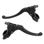 Kit Levier d'embrayage Levier Frein Moto 7/8" Universel de 22 mm, 1 Paire de Ensemble Poignée Leviers d'embrayage Pompe Supérieu