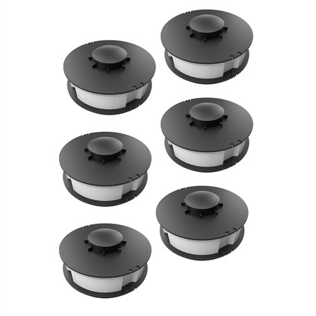 Lot de 6 bobines compatibles avec Einhell CG-ET4530 / Bobine de rechange / double - Convient pour coupe-bordure électrique / déb
