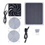 Kit de Ventilateur de Panneau Solaire, Ventilateur Solaire 6W avec Filet de pour Camping, Abri de Jardin, Serre, Maison, Extérie