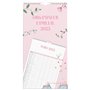 Burde Calendrier Familial 2025 Familial Annies Mural Rose | 12 mois | 1 mois par feuille | 5 Colonnes | Planificateur familial |