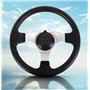 Volant de kart de 27 cm – 3 rayons à dégagement rapide – Volant intérieur avec trous pour Go Kart Beach Kart – Universel (27 cm 