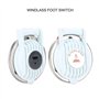 Interrupteur au pied d'ancre, interrupteur au pied de guindeau DC 12V/24V blanc mains libres universel avec couvercle de protect