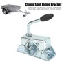 Support de Roue Jockey Pince Pratique en Fer galvanisé Robuste Support de Fixation Fendu RV Antirouille pour Remorque