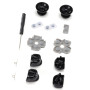 Kit de pièces de Rechange pour Manette PS5, Bouton de Manette PS5 L1 R1 L2 R2 Boutons de déclenchement + 2 Ressorts + 2 manettes
