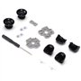 Kit de pièces de Rechange pour Manette PS5, Bouton de Manette PS5 L1 R1 L2 R2 Boutons de déclenchement + 2 Ressorts + 2 manettes