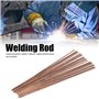 Pwshymi 20 Pièces 25cm Brasure Cuivre Phosphore, Tige de Soudeur Ronde Fils de Soudeuses pour Domaine Industriel