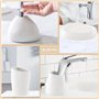 Qivine Set Salle de Bain Céramique 6 Pièces, Accessoire Salle de Bain avec Distributeur de Savon, Porte-Savon, Porte Brosse à De