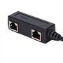Câble Répartiteur Ethernet RJ45, Adaptateur Répartiteur RJ45 Câble Adaptateur de Commutateur Ethernet 1 à 2 Ports, Câble Adaptat