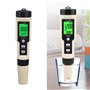 Compteur numérique d'hydrogène, haute précision type stylo H2 mètre testeur de qualité de l'eau avec ATC, LCD PH TDS Sel PPM Tes