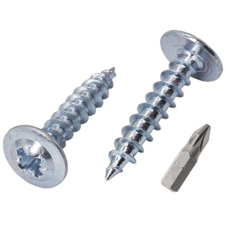Lot de 250 vis à bois en acier zingué 4