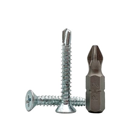 Lot de 100 vis autoperceuses DIN 7504 P en acier zingué 4