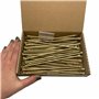 Lot de 30 vis à bois universelles en acier zingué jaune Tête Torx Tête fraisée Vis à panneaux d'aggloméré 6,0 x 160 mm