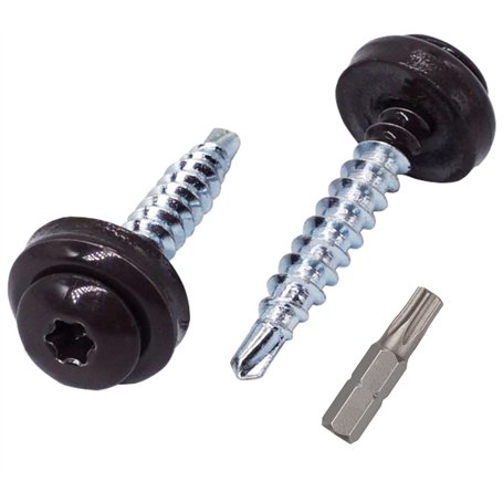 Marcopol Lot de 60 vis Torx en métal pour toiture - 4