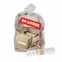 SANYGIENE | Sac Poubelle Transparent 50l PE recyclé | Lot de 100 Sacs 50 Litres (2 Rouleaux de 50 Sacs) | Solide (14µ) - Etanche