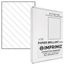 Feuilles Adhésives Transparentes - 50 étiquettes 210 X 297 mm - Transparent Brillant - pour imprimantes Laser - 50 Feuilles A4 a